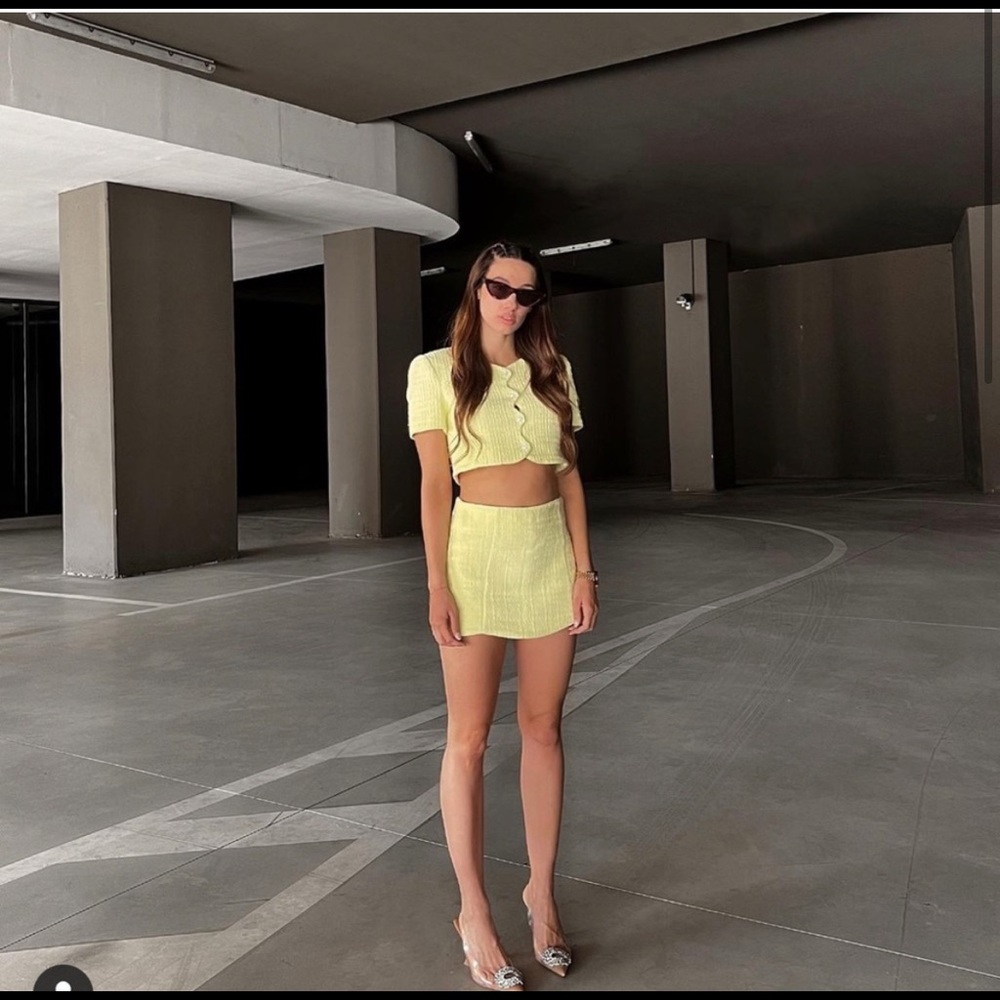 ZARA YELLOW BLAZER SET